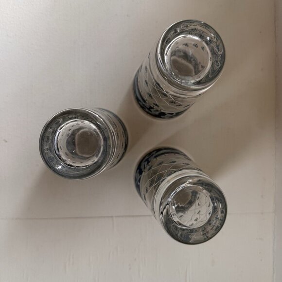 Set of 3 Cera Greek Etruscan Highball Glasses MCM 1960s Barware Vintage Cocktail - Picture 5 of 7